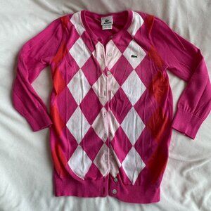 Lacoste Argyle Cardigan